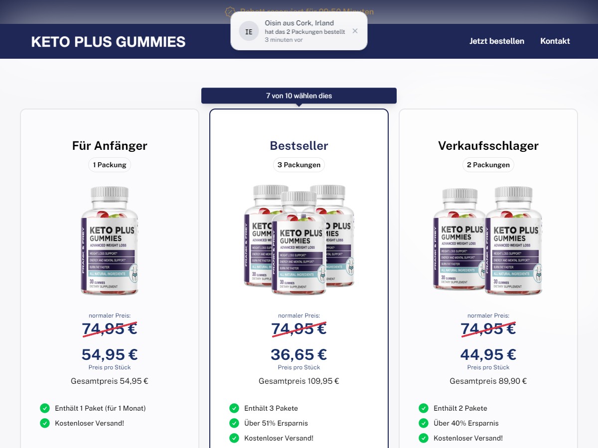 Keto Plus Gummies [DE, AT, CH]