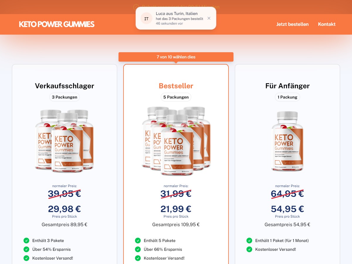 Keto Power Gummies [DE, AT]