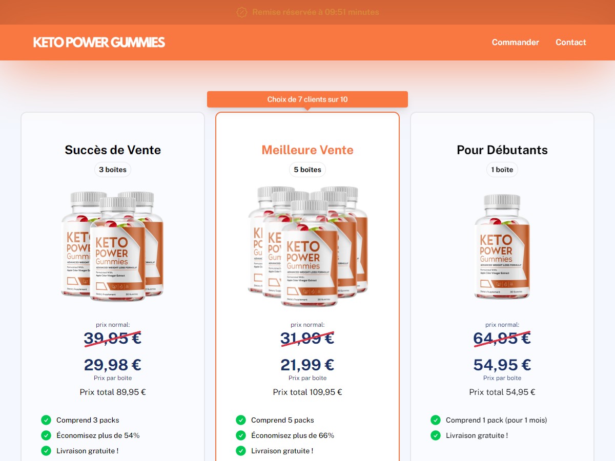 Keto Power Gummies ~ French [FR, BE]