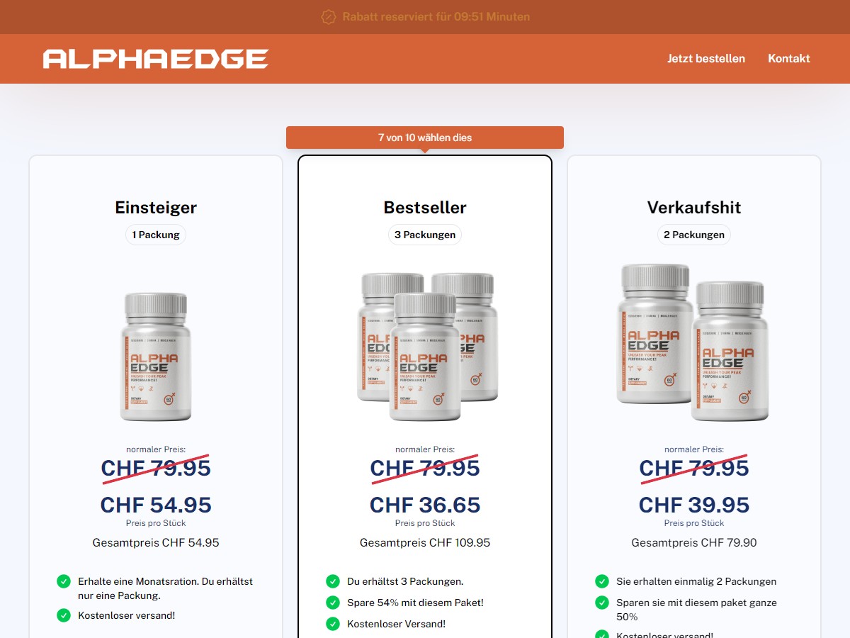 Alpha Edge Capsules ~ DTC [CH]