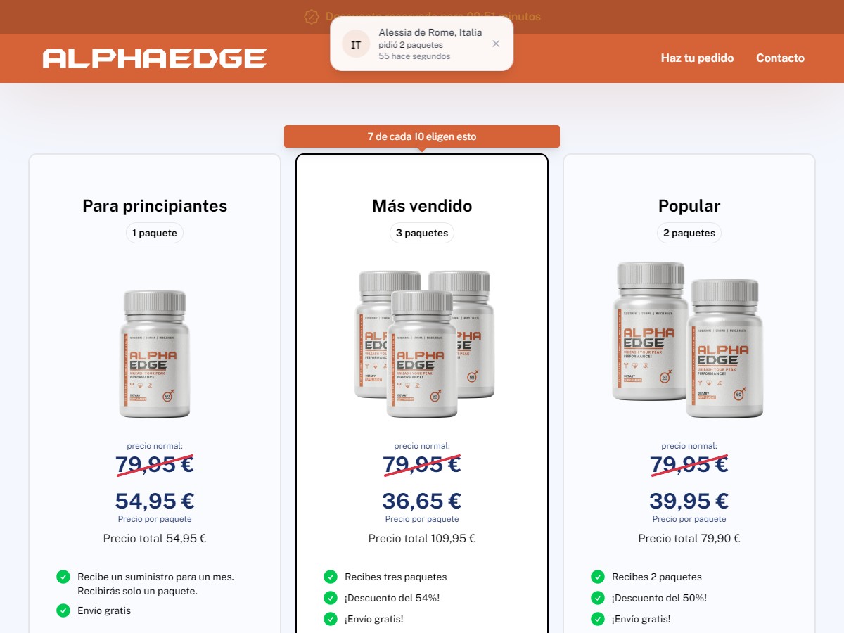 Alpha Edge Capsules ~ DTC [ES]