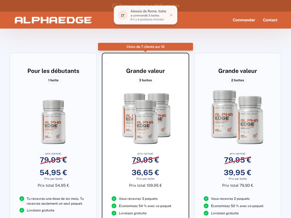 Alpha Edge Capsules ~ French - DTC [FR, BE]