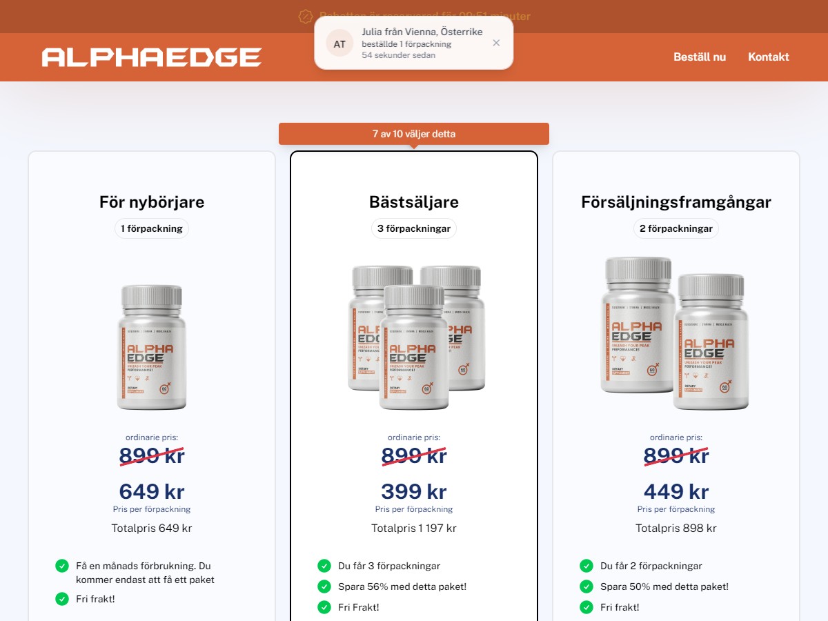 Alpha Edge Capsules ~ DTC [SE]