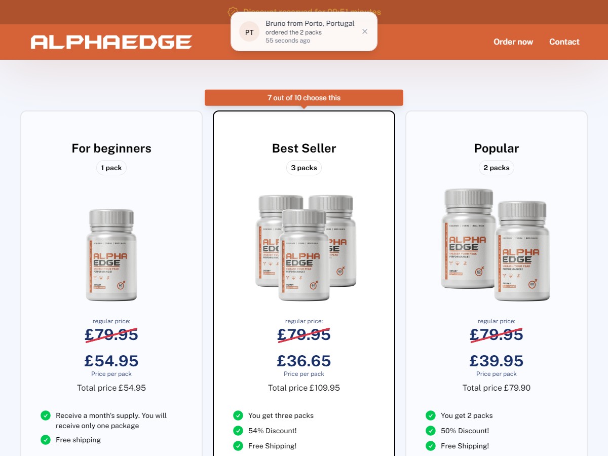 Alpha Edge Capsules ~ DTC [UK]