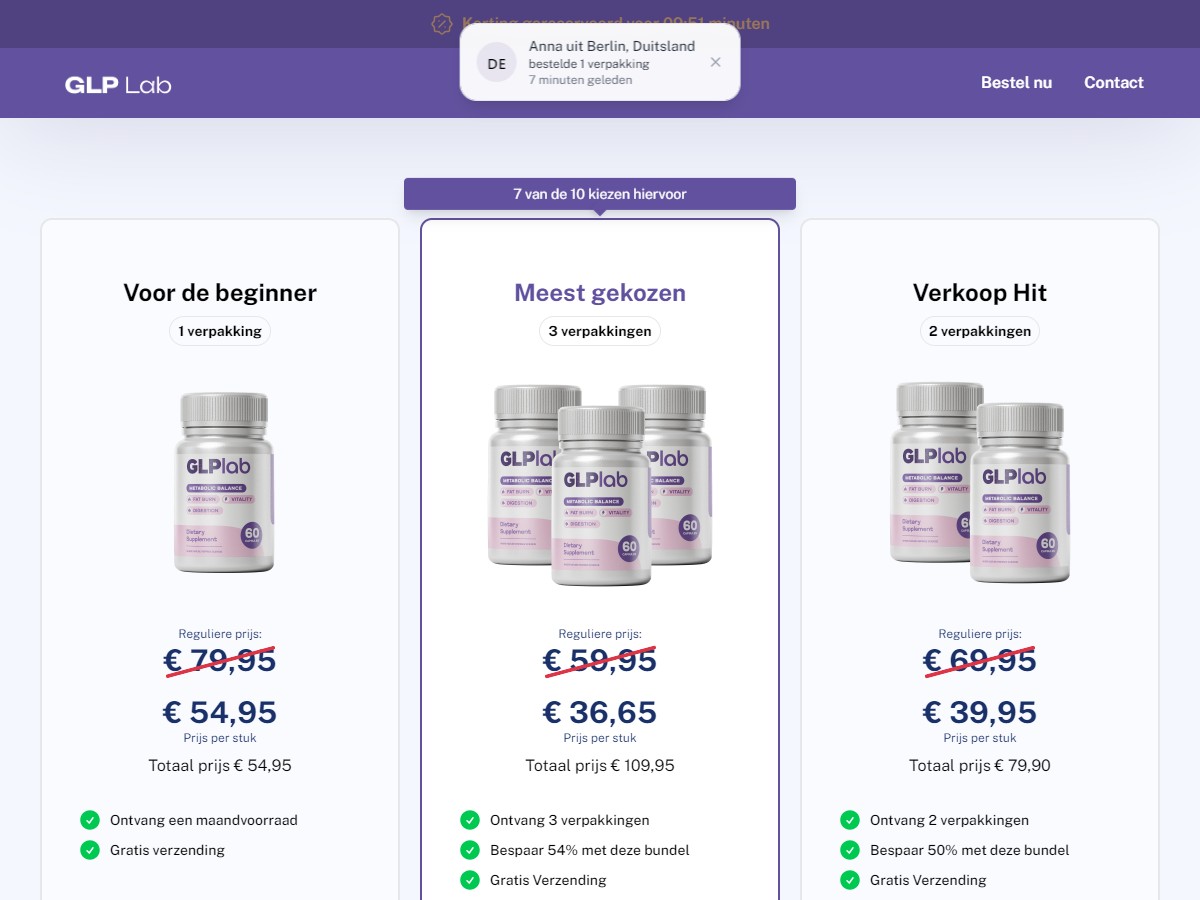 GLP Lab ~ Low CTC - Dutch - DTC [BE]