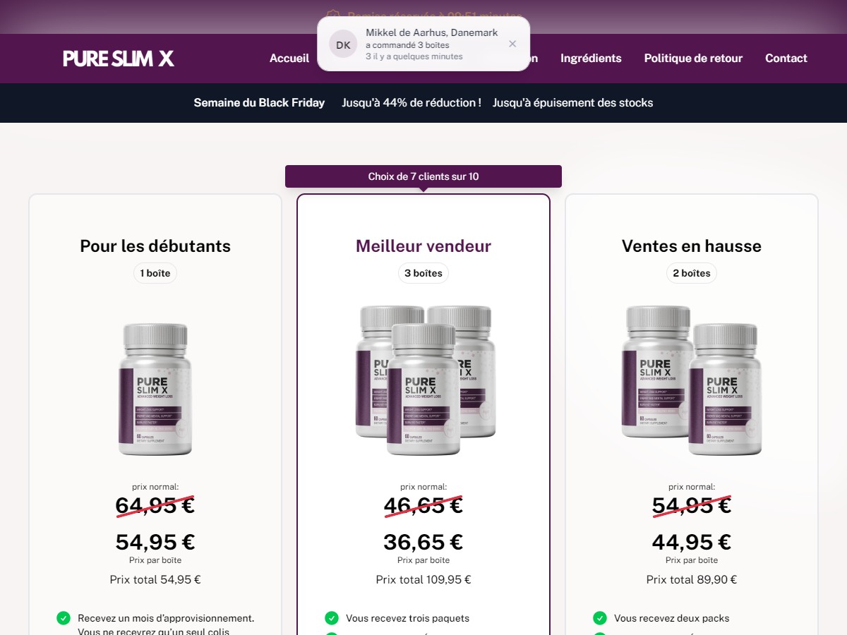 Pure Slim X ~ French - Low CTC [FR, BE]