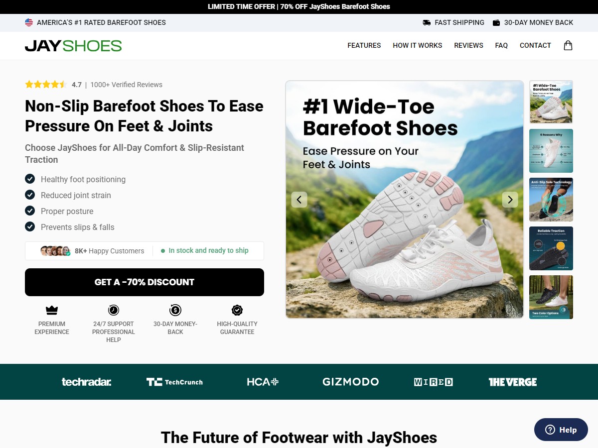 JayShoes Barefoot Shoes ~ CTC $65.99 [US, DE, CA, AU, UK, FR, IL, +232 More]
