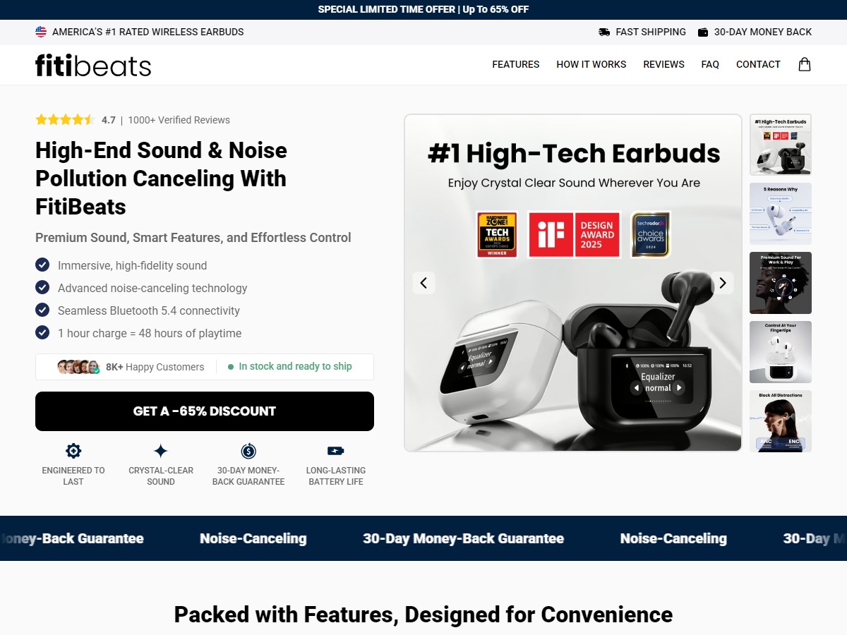 Image of FitiBeats Wireless Airbuds ~ CTC $119.99