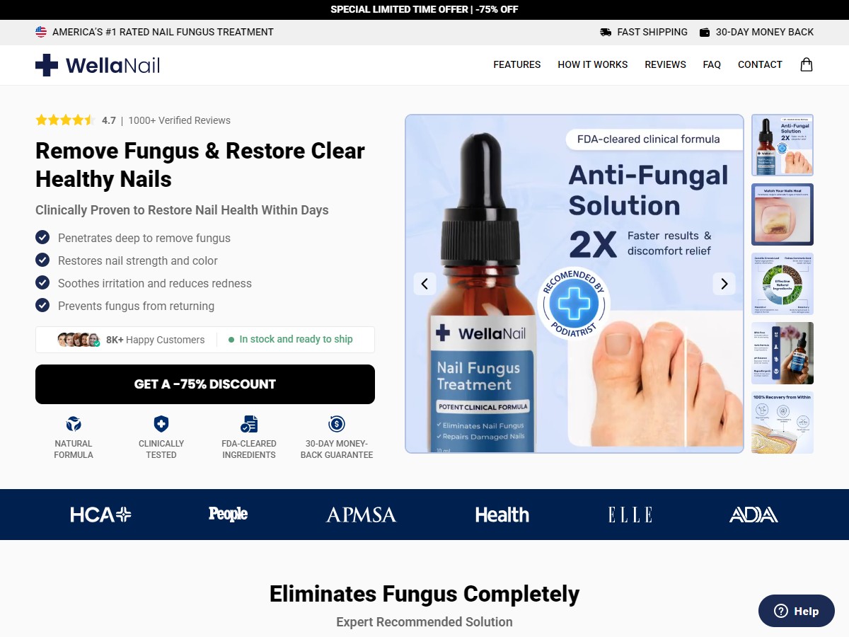 WellaNail Fungus Treatment Oil ~ CTC $45.99 [US, DE, CA, AU, UK, FR, IL, +232 More]