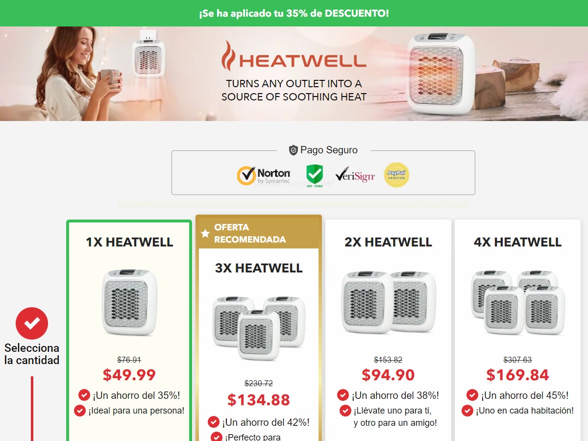 HeatWell ~ CTC $49.99 - Spanish [US]