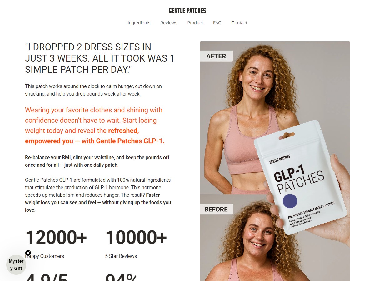GLP-1 Patches - Premium Weight Management Support ~ No Paid Search - No SEO [US, DE, CA, AU, UK]
