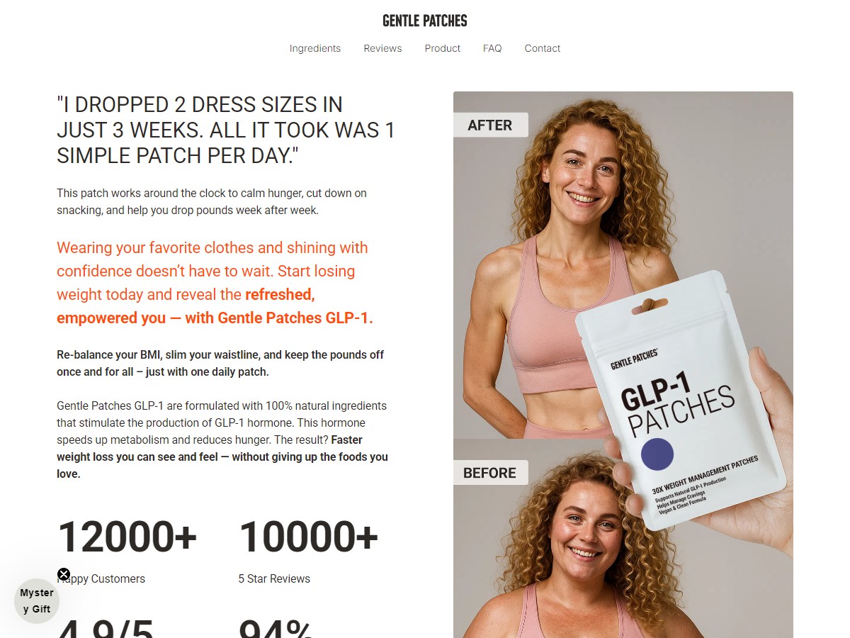 GLP-1 Patches - Premium Weight Management Support ~ No Paid Search - No SEO [US, DE, CA, AU, UK]