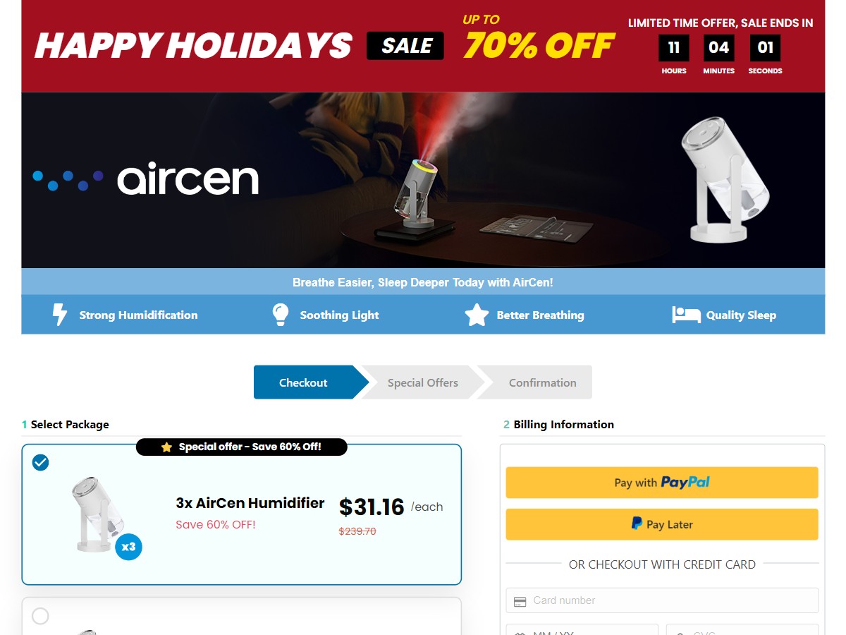 AirCen ~ CTC $39.95 [US]