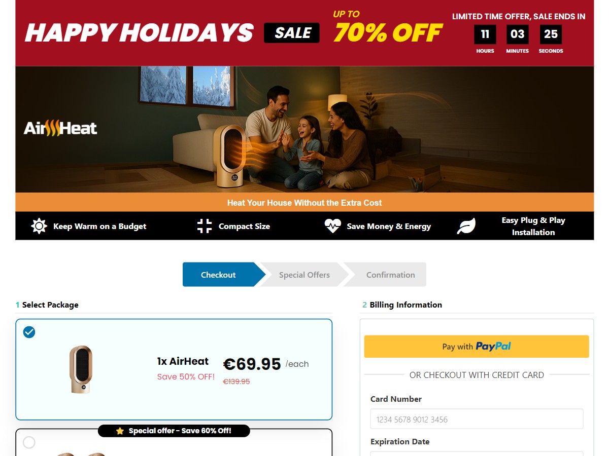 AirHeat ~ CTC €69,95 [IE]