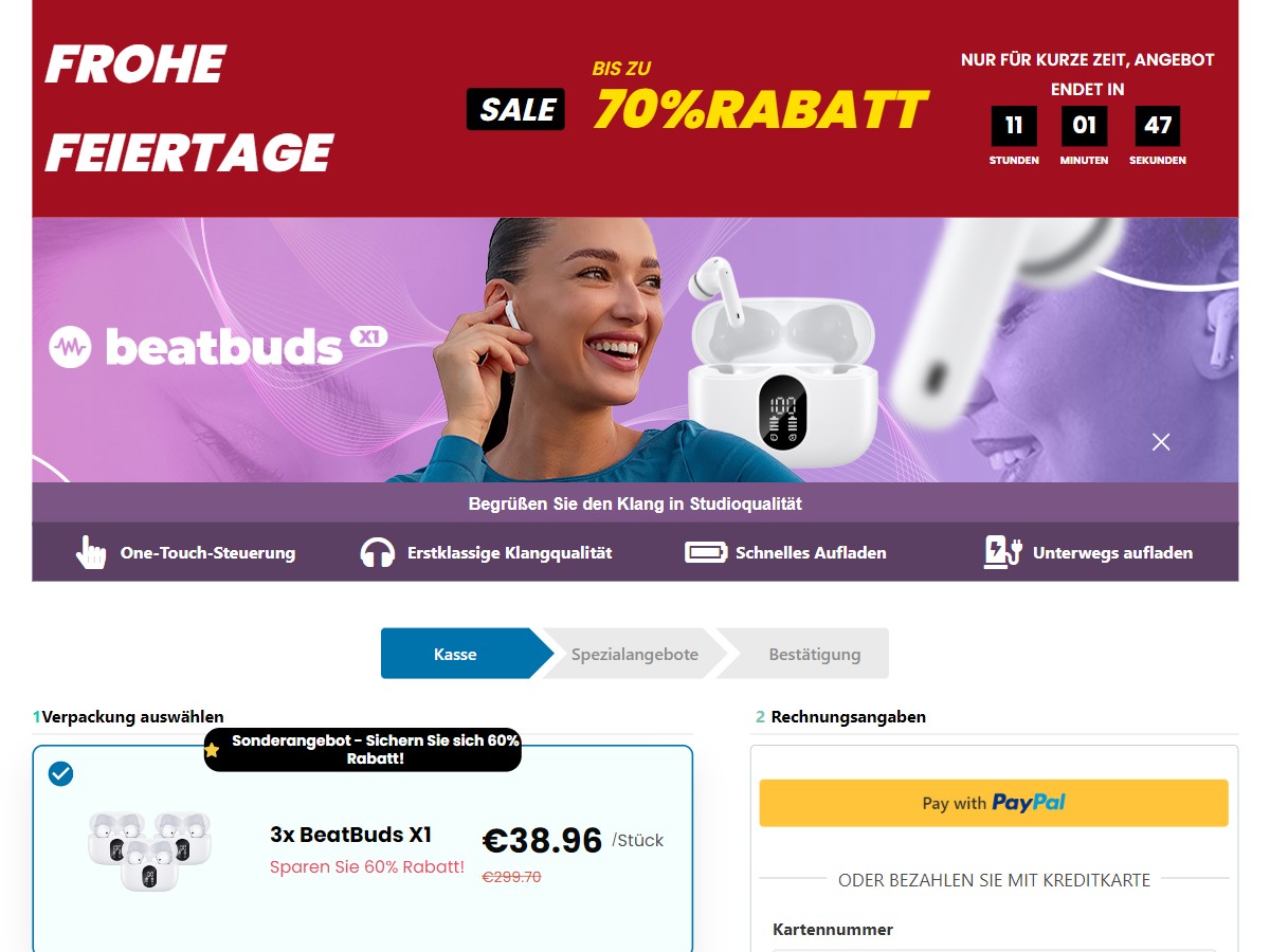 BeatBuds X1 White ~ CTC €49,95 [DE, AT]