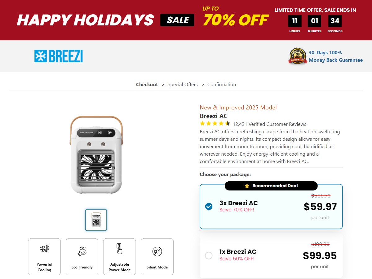 Breezi AC ~ CTC $99.95 [US]