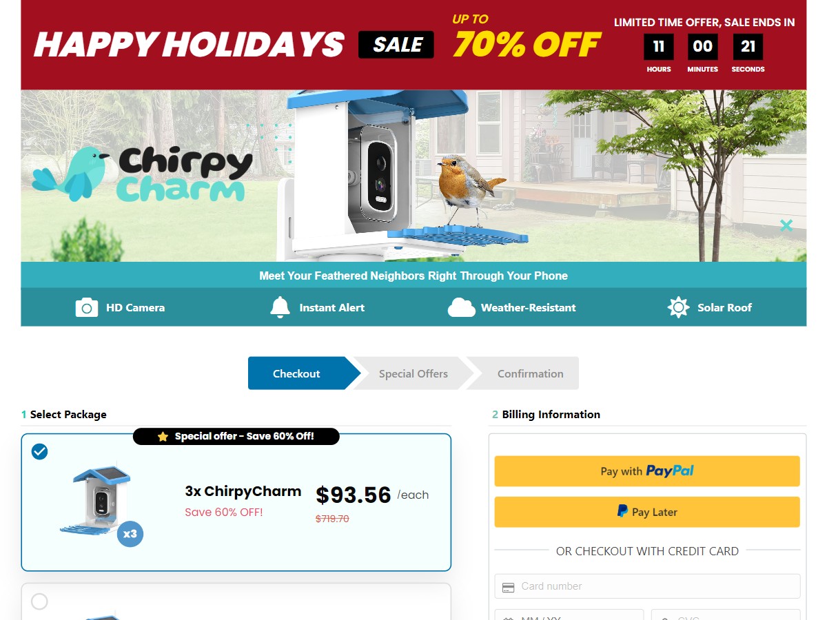 ChirpyCharm Camera ~ CTC $119.95 [US]