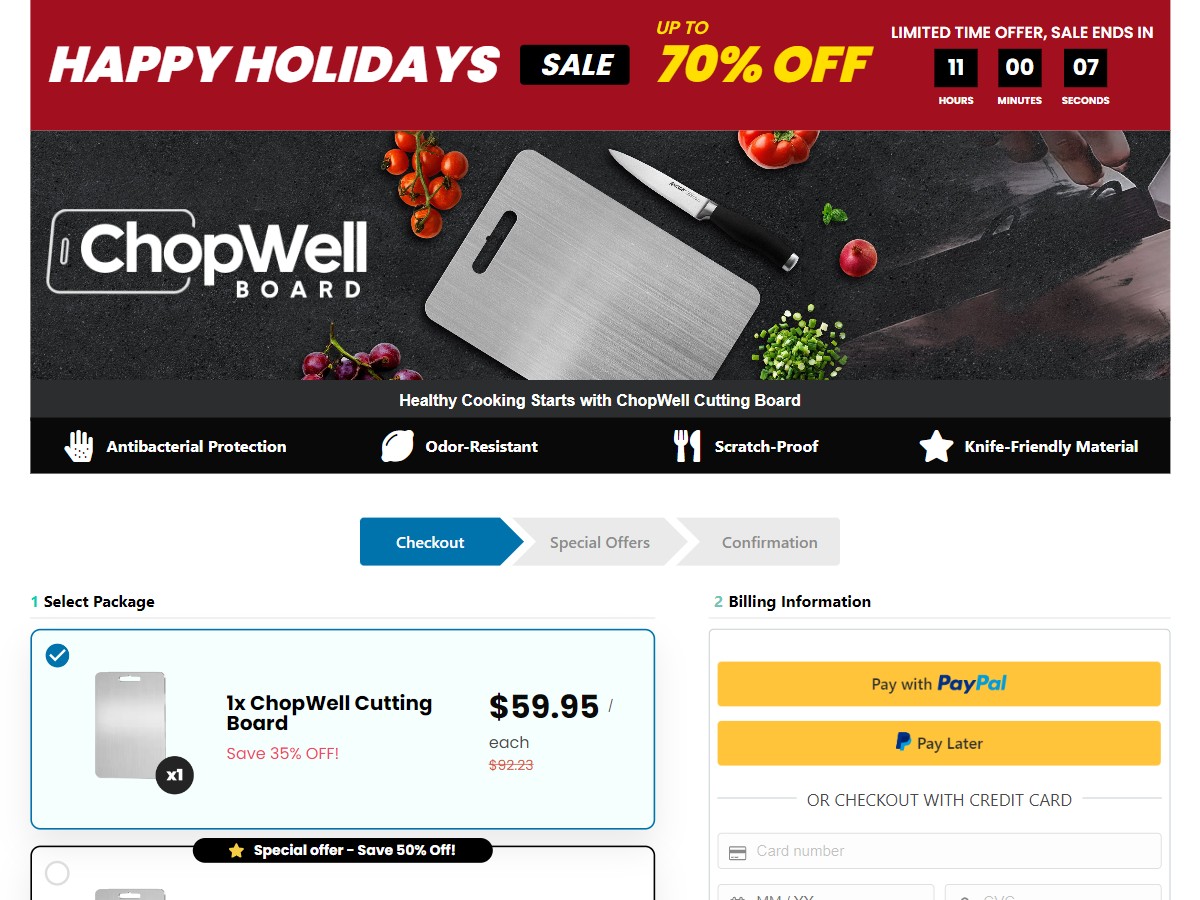 ChopWell ~ CTC $59.95 [US]