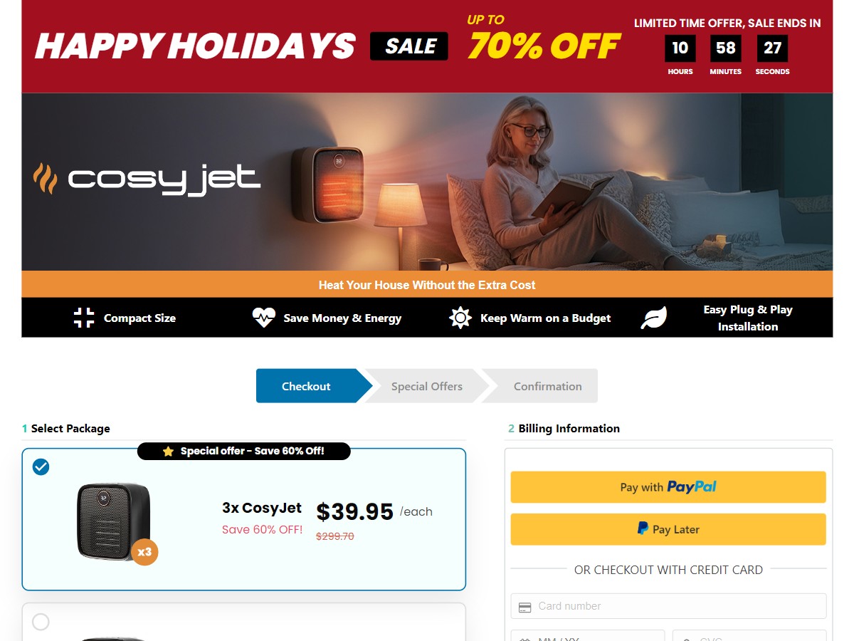 CosyJet ~ CTC $49.95 [US]