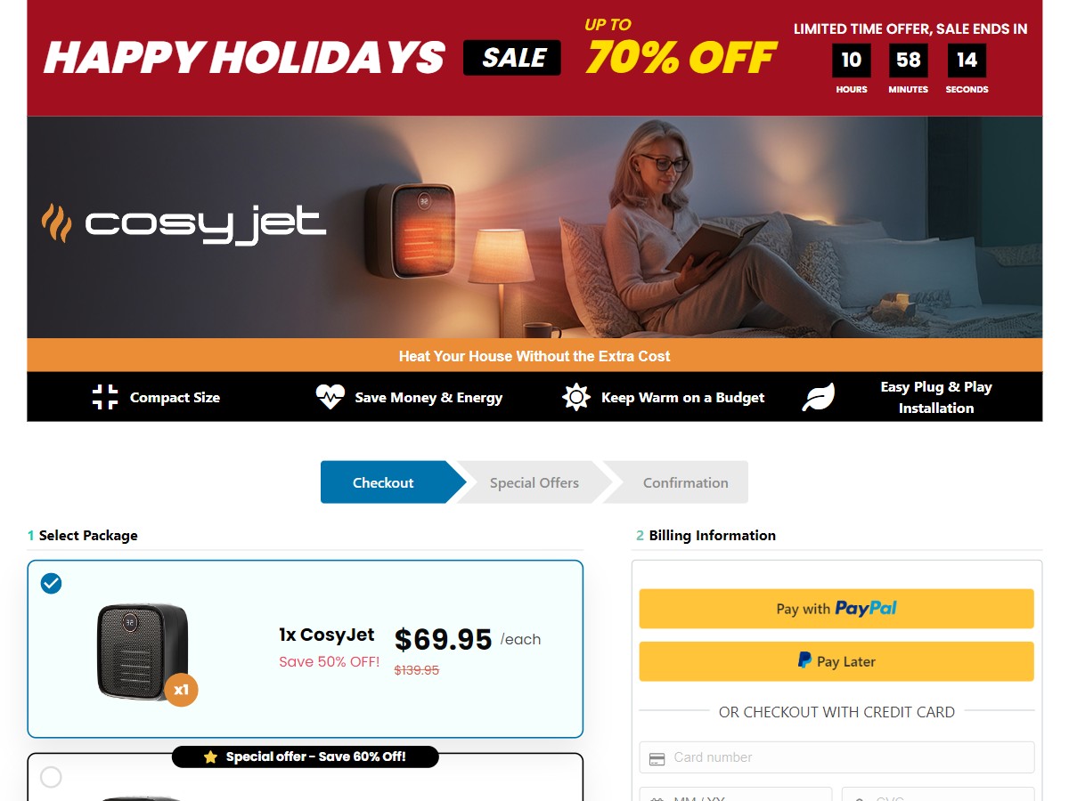 Image of CosyJet ~ CTC $69.95