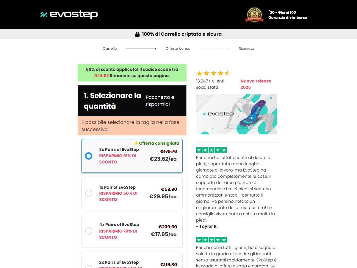 EvoStep Insoles ~ CTC €29,95 [IT]