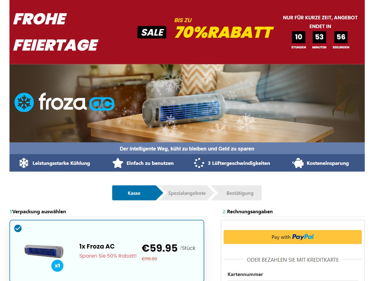 Froza AC ~ CTC €59,95 [DE, AT]