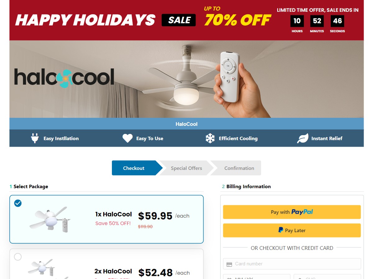 HaloCool ~ CTC $59.95 [US]