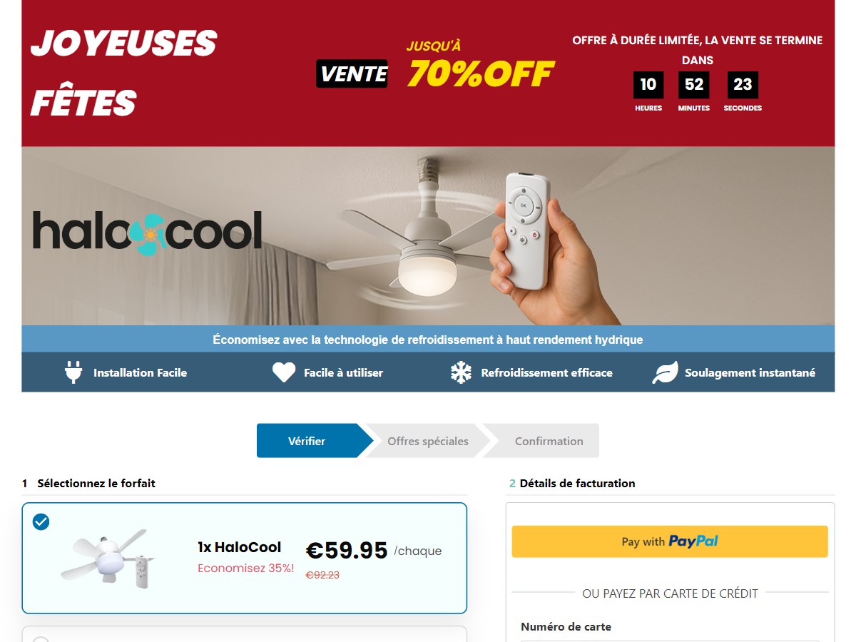 HaloCool ~ CTC €59,95 [FR]