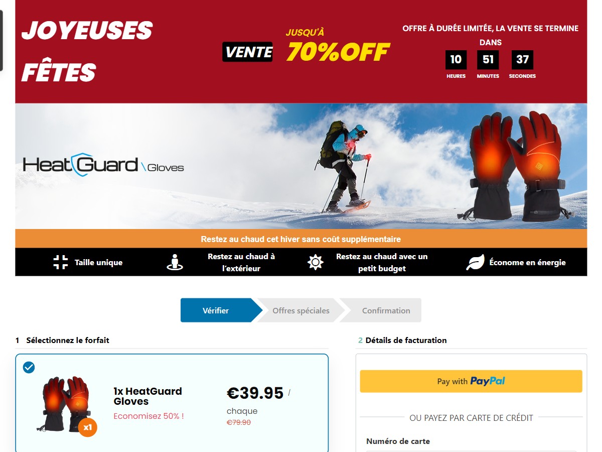 HeatGuard Gloves ~ CTC €39,95 [FR]