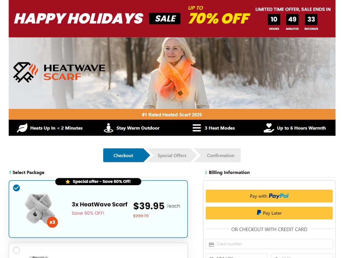 HeatWave Scarf ~ CTC $49.95 [US]