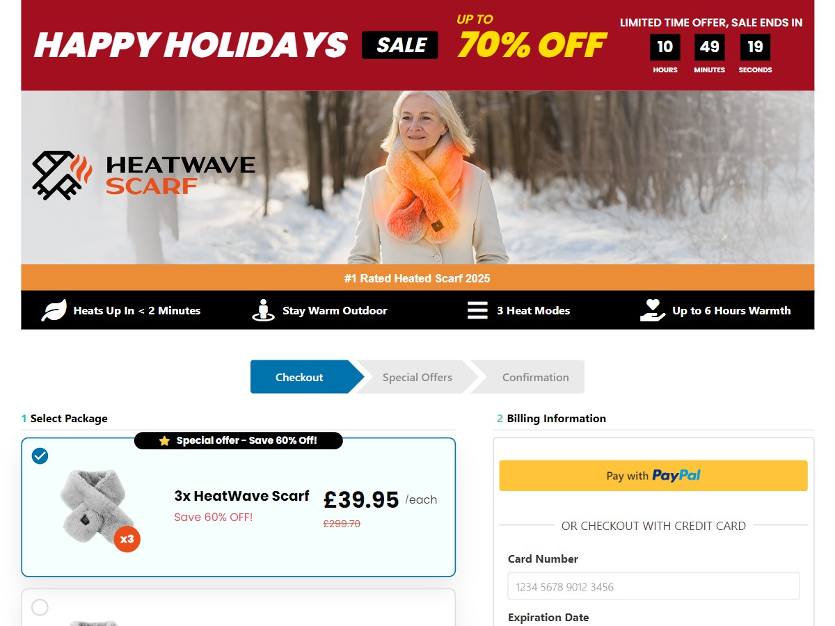 HeatWave Scarf ~ CTC £49.95 [UK]
