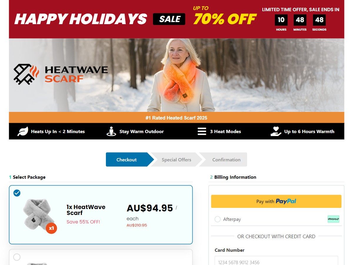 HeatWave Scarf ~ CTC A$94.95 [AU]