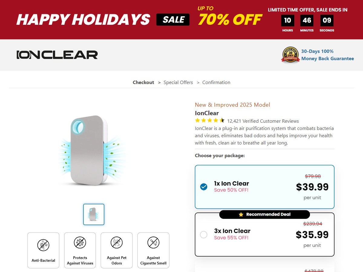 Ion Clear ~ CTC $39.95 [US]