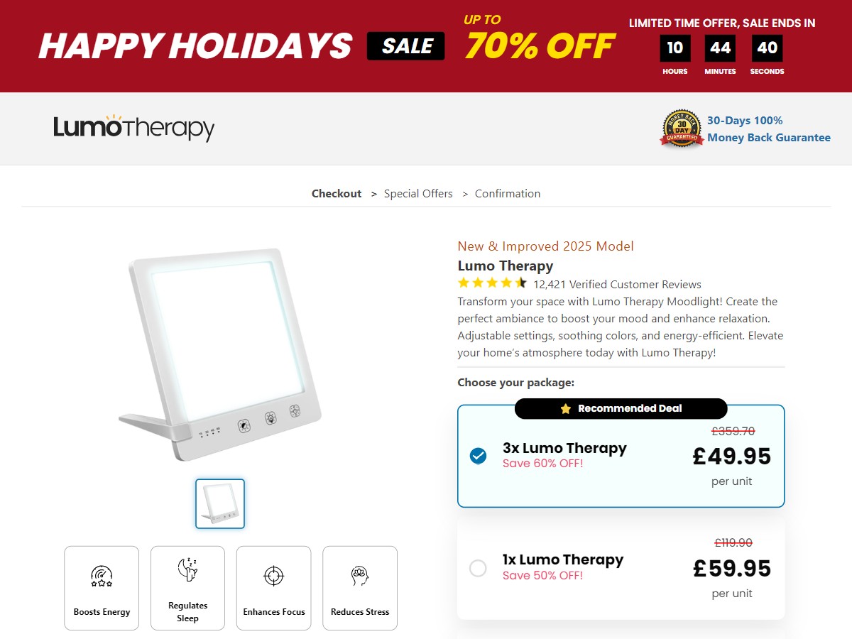 Lumo Therapy ~ CTC £59.95 [UK]