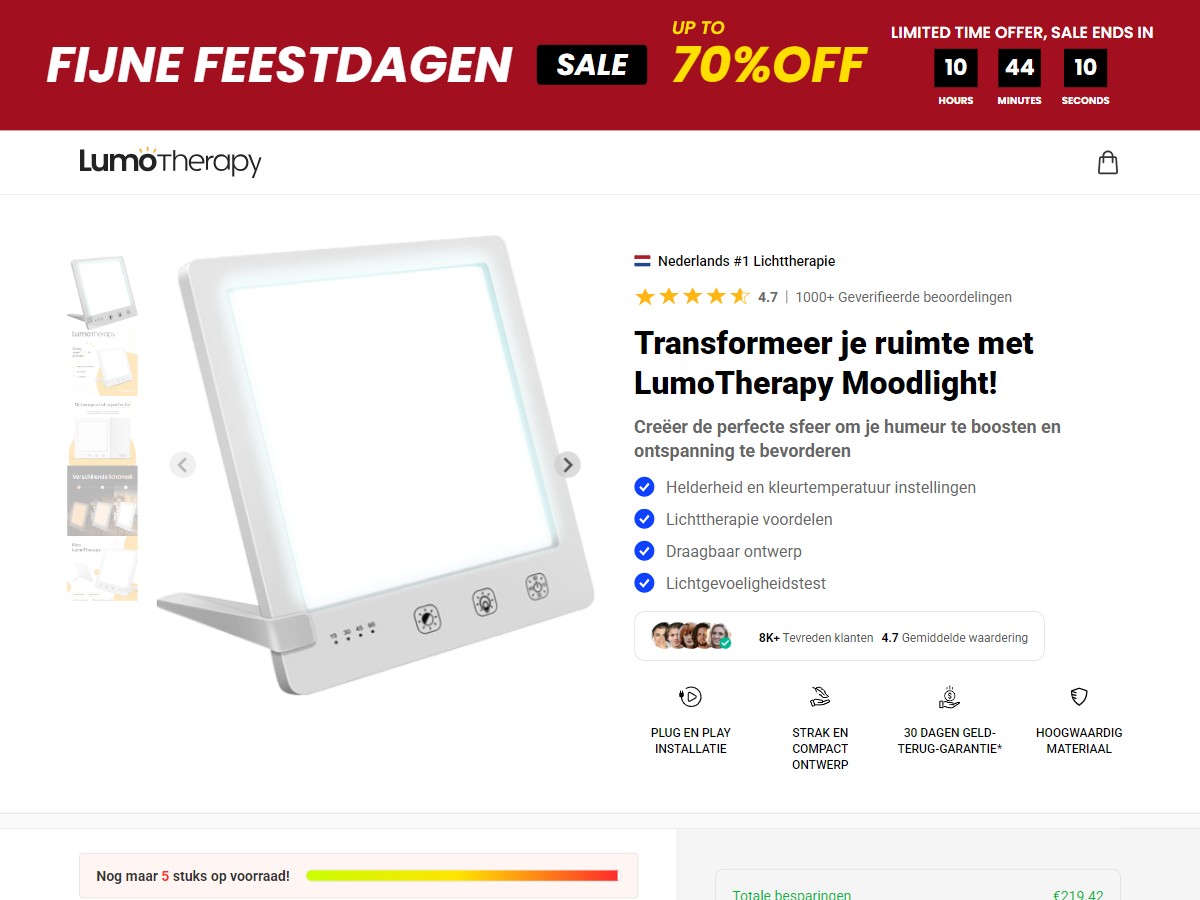 Lumo Therapy ~ CTC €59,95 [NL]