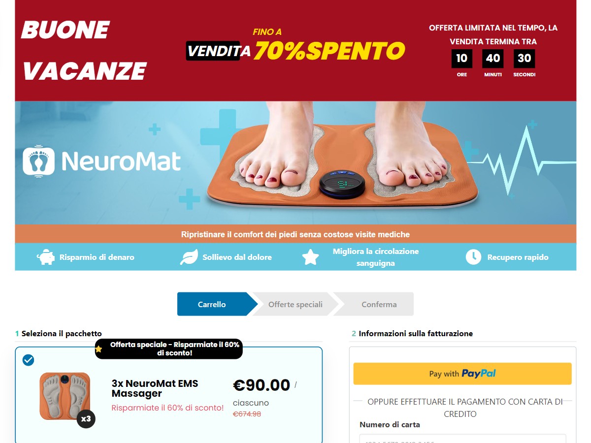 NeuroMat EMS Massager ~ CTC €109,95 [IT]