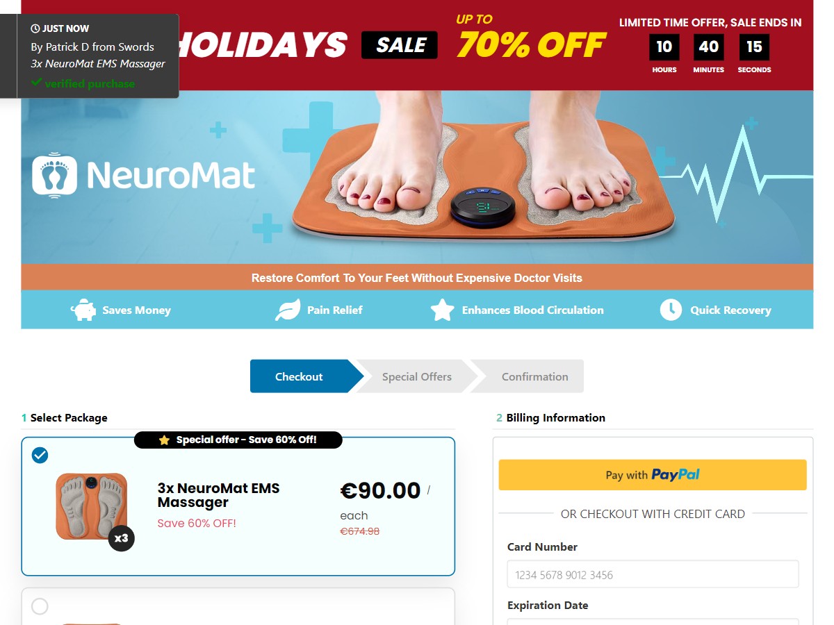 Image of NeuroMat EMS Massager ~ CTC €109,95