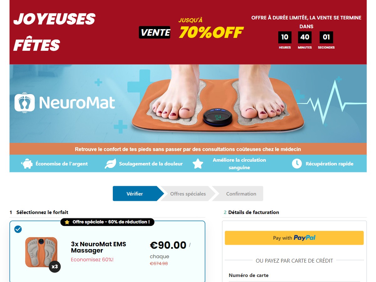 Image of NeuroMat EMS Massager ~ CTC €109,95
