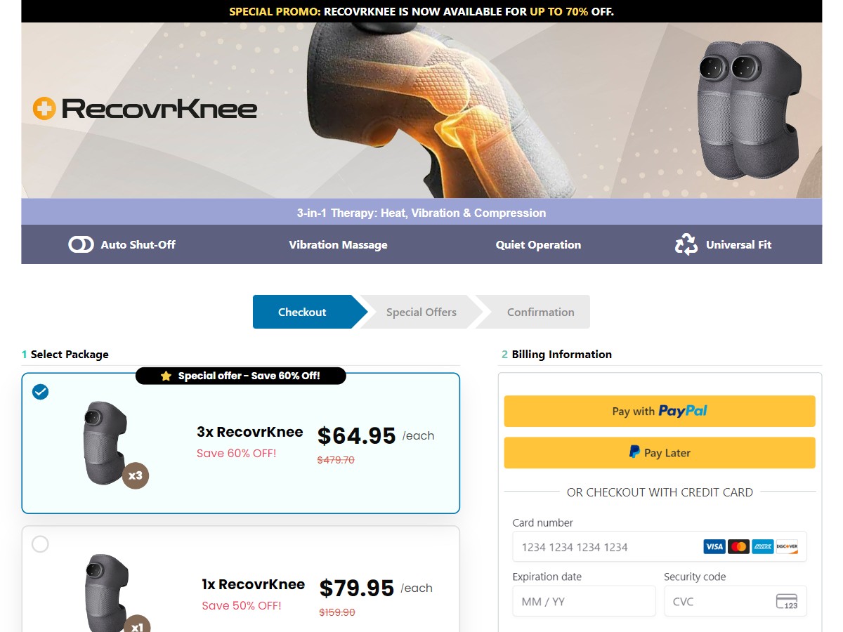 RecovrKnee ~ CTC $79.95 [US]