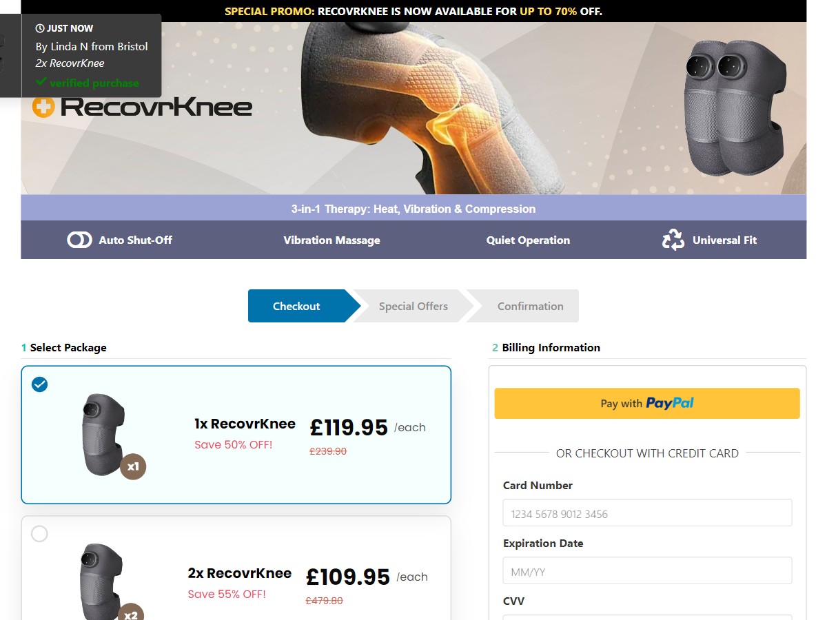 Image of RecovrKnee ~ CTC £119.95