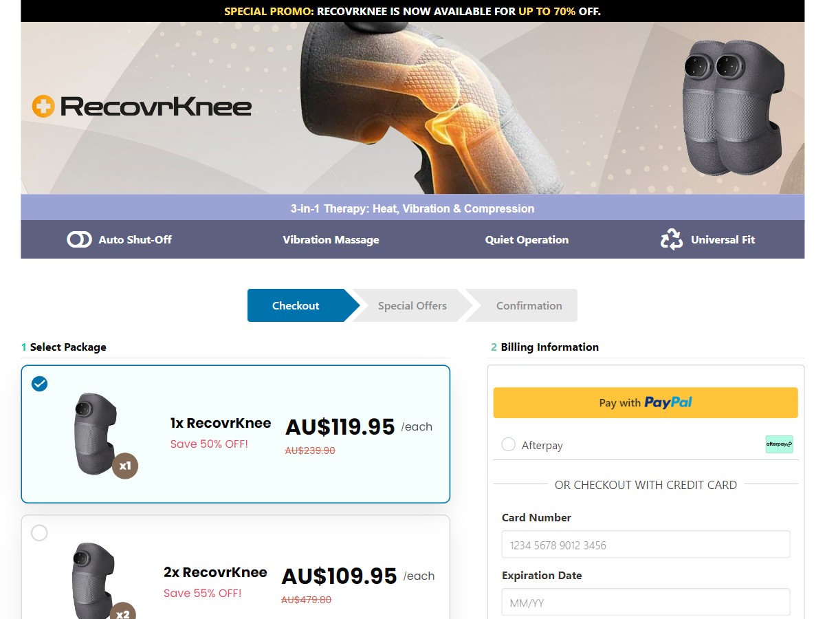 RecovrKnee ~ CTC A$119.95 [AU]