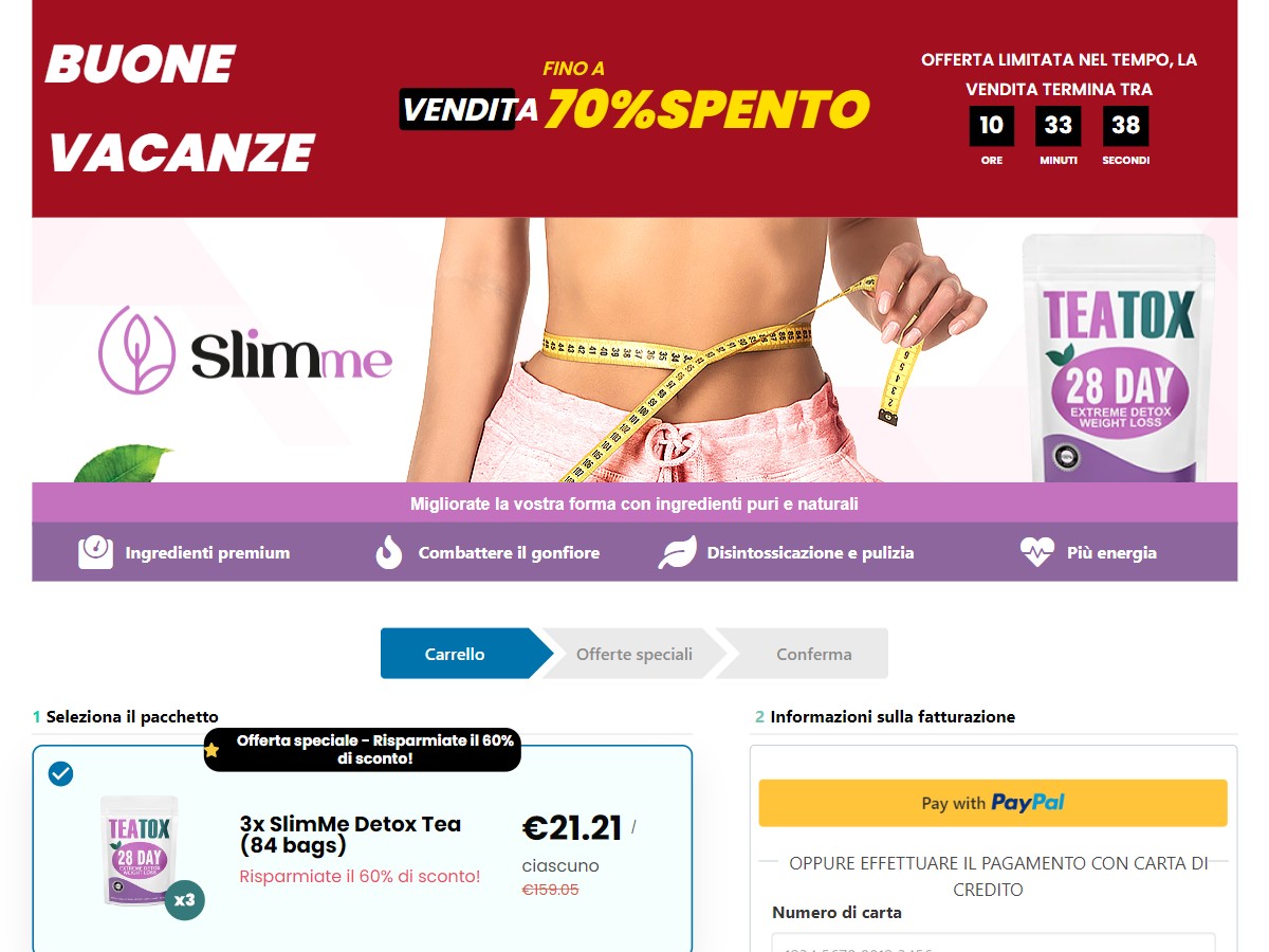 SlimMe Detox Tea ~ CTC €24,95 [IT]