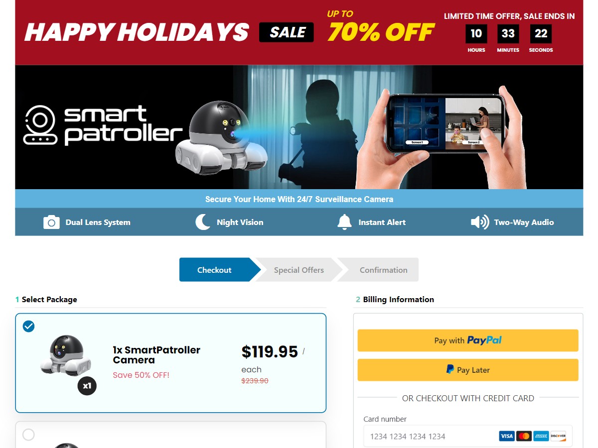 Image of SmartPatroller Robot Car Camera ~ CTC $119.95