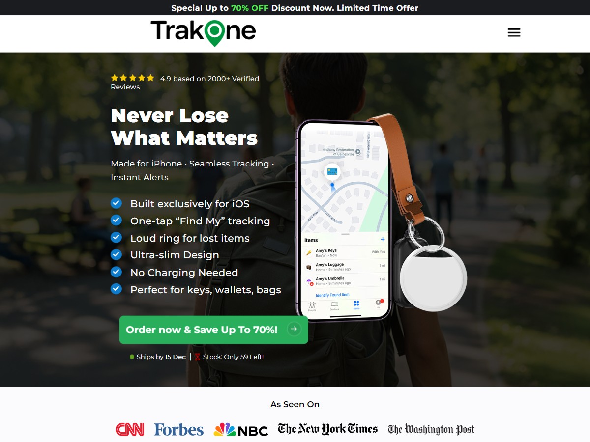 TrakOne ~ CTC $39.95 - IOS Only [US]