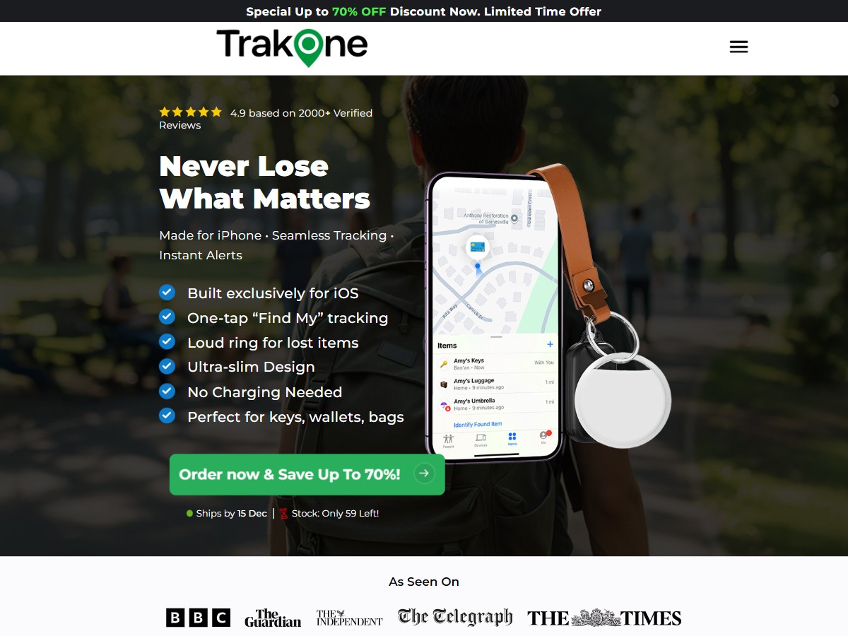 TrakOne ~ CTC £39.95 - IOS Only [UK]