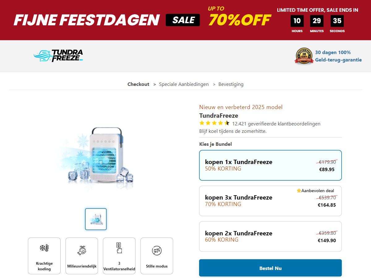 TundraFreeze Portable AC ~ CTC €89,95 [NL]