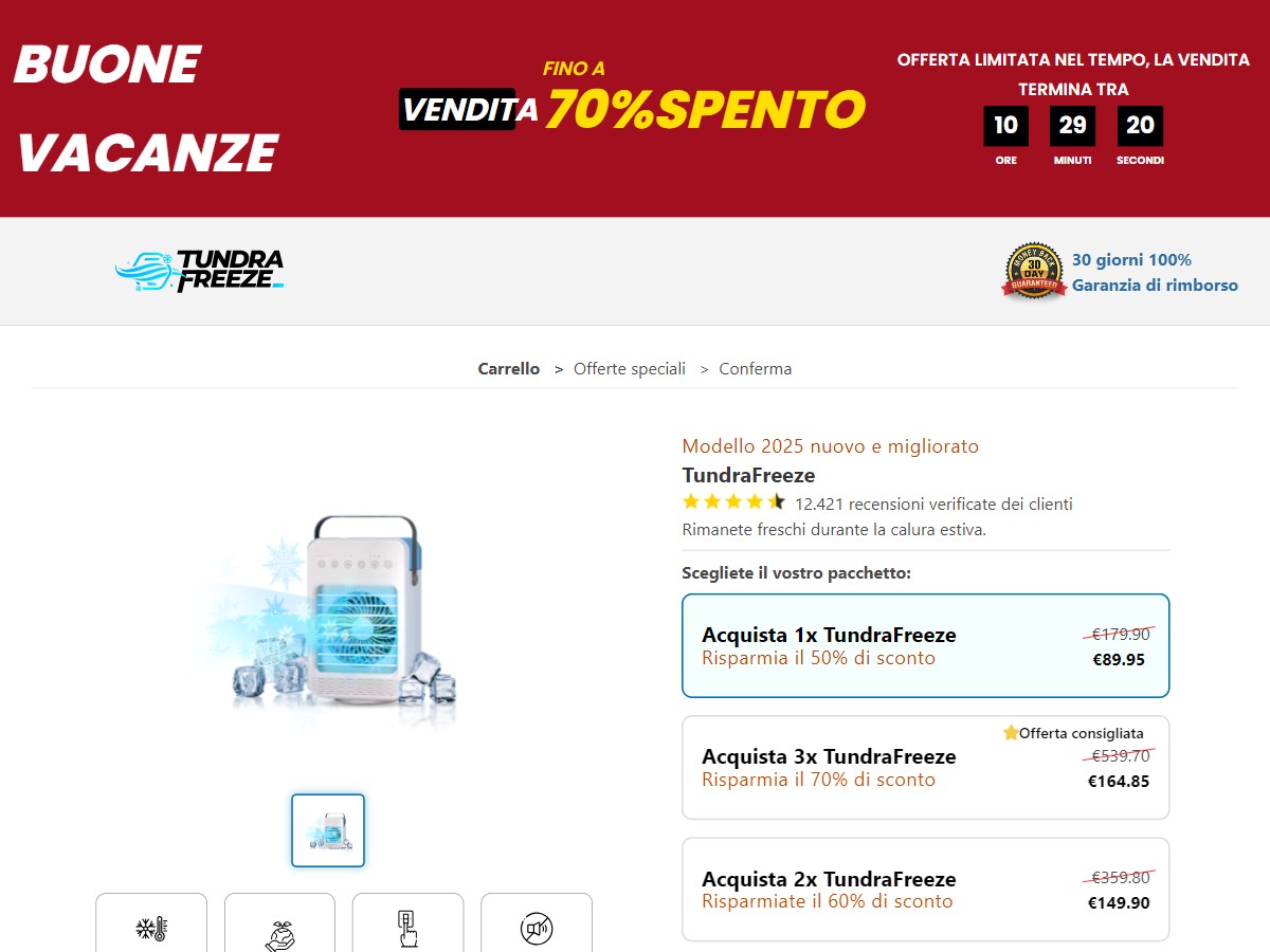 TundraFreeze Portable AC ~ CTC €89,95 [IT]