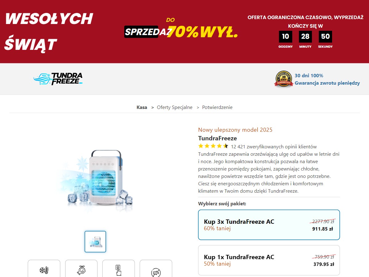 TundraFreeze Portable AC ~ CTC 379,95 zl [PL]