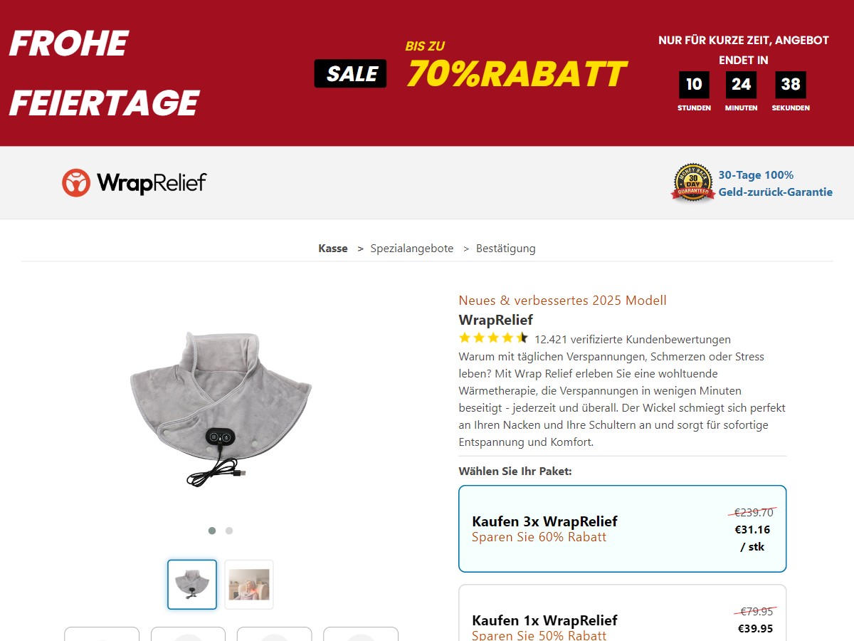 WrapRelief ~ CTC €39,95 [DE, AT]