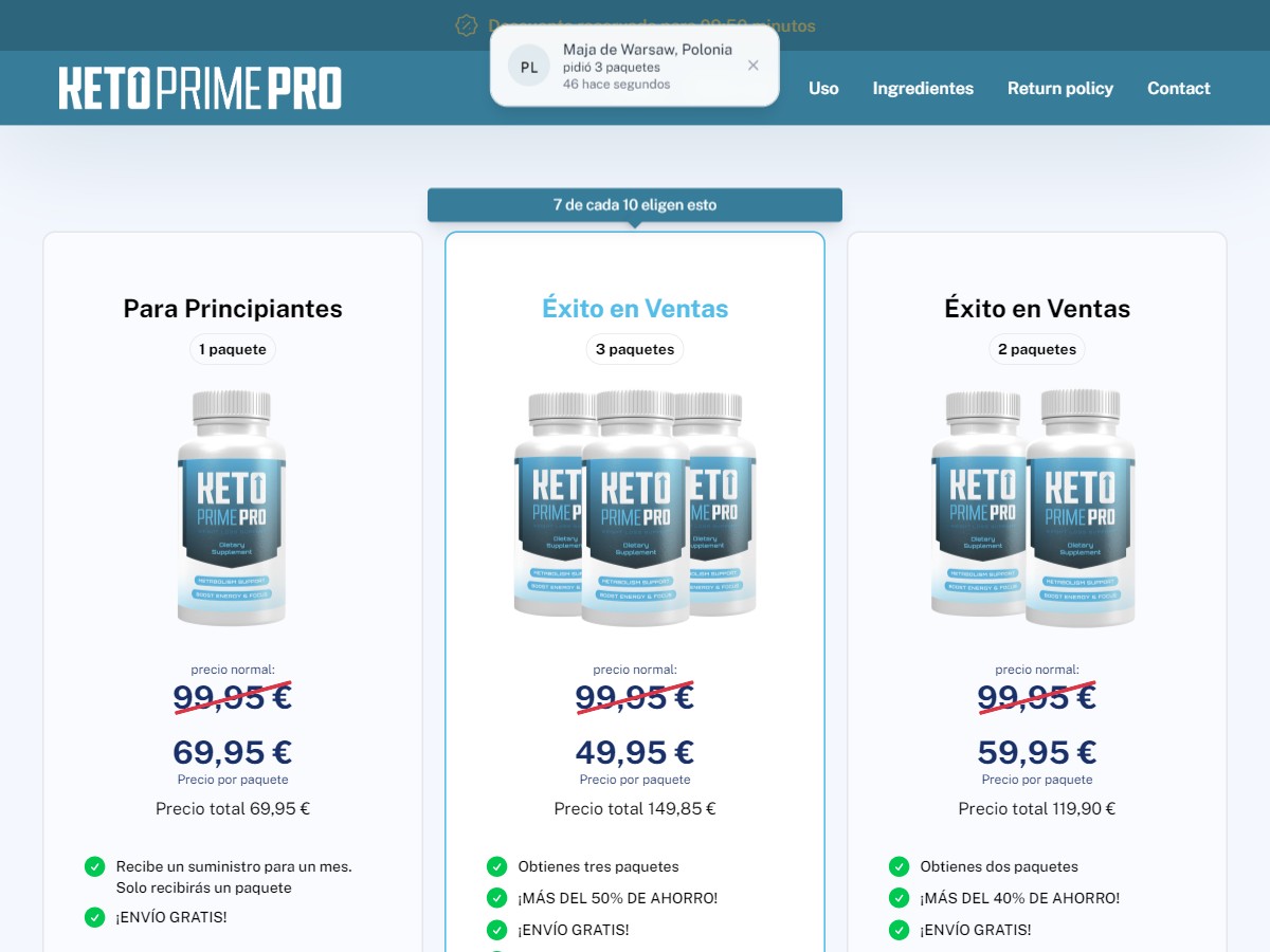 Keto Prime Pro ~ DTC [ES]